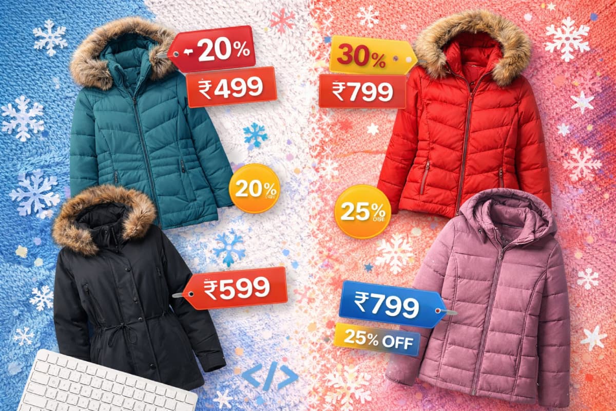 Best Winter Jackets for Women Under ₹2000 in India