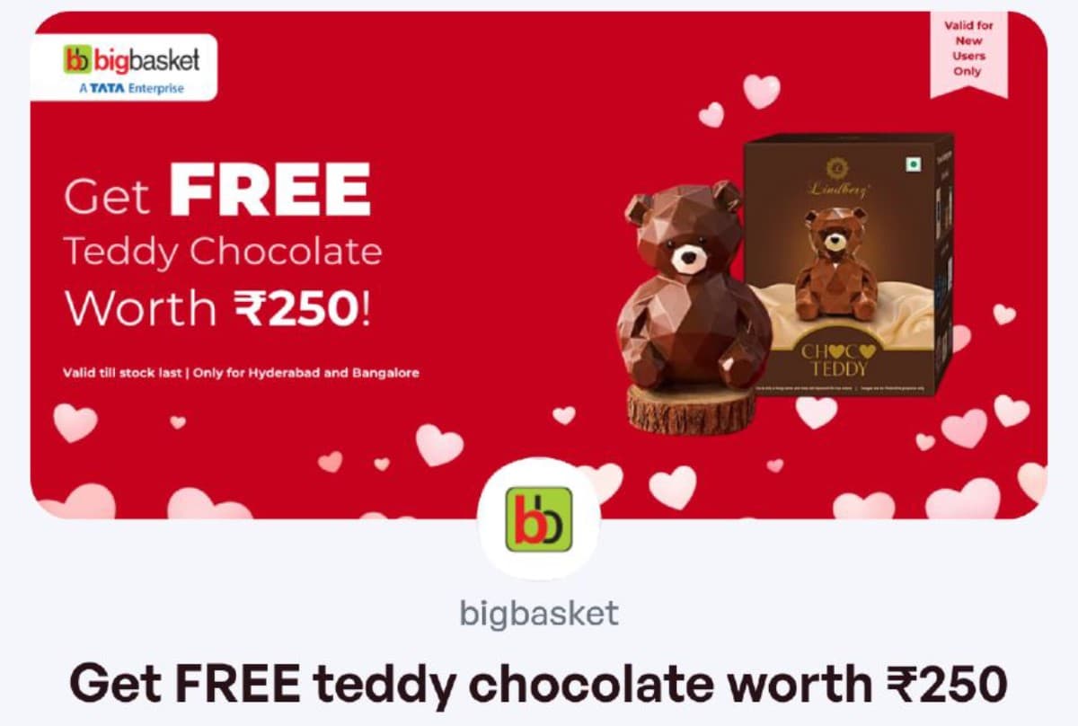 Canara Ai1 × BigBasket Free Teddy Chocolate Offer – Get Chocolate at Zero Cost