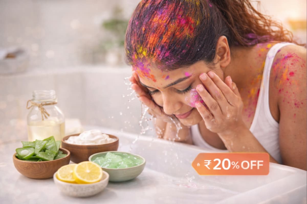 How to Remove Stubborn Holi Colours from Skin and Hair Safely